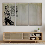 Banksy , Büyük İşler Yapmak İstiyorsanız İzin İstemeyi Bırakın Yazan Tablo-5003