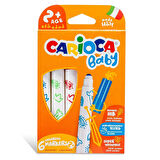 Jumbo Bebek Süper Yıkanabilir Keçeli Boya Kalemi 6lı + 2 yaş 1 Adet