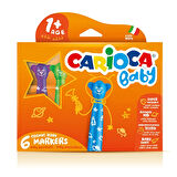 Teddy Jumbo Bebek Yıkanabilir Keçeli Boya Kalemi 6lı 1 Adet