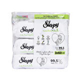 Natural Ultra Hassas Bebek Islak Mendil 3x60 Adet (2 ADET)