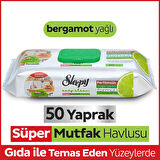 Yüzey Temizlik Süper Mutfak Havlusu Bergamot 50 Adet (2 ADET)
