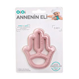 Silikon Diş Kaşıyıcı Annenin Eli Pembe (3 ADET)