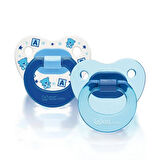 437 Wee Baby 2'li Damaklı Emzik No:1 Mavi (4 ADET)