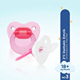 439 Wee Baby 2'li Damaklı Emzik No:3 Pembe (4 ADET)
