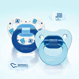 438 Wee Baby 2'li Damaklı Emzik No:2 Mavi