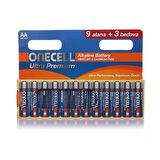 Ultra Premium Alkalin AA Boy Pil 9+3