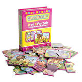 Dıy Toy Okul Öncesi Hayvanlar 2 ve 3 Parçalı Tamamlama Kartları