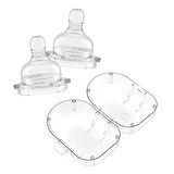Silikon Biberon Emziği 2li + Saklama Kutulu