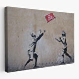 Banksy Stencil'in Top Oyunları Yok İsimli Eseri Kanvas Tablo-5006