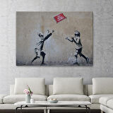 Banksy Stencil'in Top Oyunları Yok İsimli Eseri Kanvas Tablo-5006