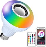 Bluetooth Hoparlör Akıllı Led Ampul Lamba (1243)