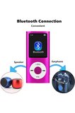 5007MP 8GB Tf Kart Hediyeli Metal Mp3 Player Renli Ekranlı Fm Radyolu Bluetoth lu Hafıza Kartı Girişli Müzik Çalar 8GB