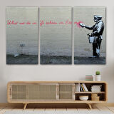 Bansky'nin Hayatta Yaptiklarimiz Ebediyette Yankilanir Yazılı Eseri Tablo-5007