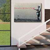 Bansky'nin Hayatta Yaptiklarimiz Ebediyette Yankilanir Yazılı Eseri Tablo-5007