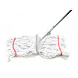 Cod-Ex Geniş Yedek Islak Mop Paspas Başlığı Püskül - Pamuklu - 500 Gram. - 25 Cm. - Beyaz - 10 Adet