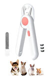 TechTic Led Işıklı Kedi Köpek Tırnak Makası Işıklı-Törpülü -Korumalı Evcil Hayvan Tırnak Makası