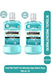ListerineCool Mint Hafif Tat Alkolsüz Ağiz Bakim Suyu 250 ml X2