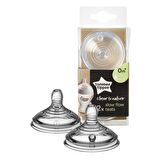 Tommee Tippee Closer to Nature Yavaş Akış 0 + Ay 2'li Biberon Emziği