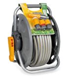 Hozelock 2431H Duvara Monte Hortum Makarası 25Mt + Sulama Seti