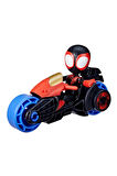 Spider And His Amazing Friends Motorsiklet ve Figür Miles Spin Morales F6777 F7460