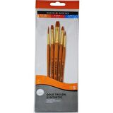 Daler Rowney Simply Gold Taklon Synthetic 6lı Fırça Seti Kod:600