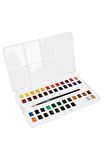 Daler Rowney Aquafine Studio Plastik Kutu Set 48'li Yarım Boy Sulu Boya