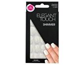 Elegant Touch Polıshed Naıls-Simli Beyaz