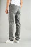 Erkek Baggy Fit Geniş Kalıp Normal Bel Geniş Paça Jean Bol Pantolon