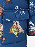 Çocuk Mavi Paw Patrol Suni Kürk Astarlı Ve Eldiven Eklentili Mont