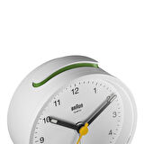 Braun BC12W Beyaz Klasik Analog Alarmlı Masa Saati
