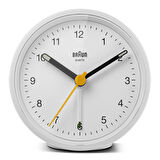 Braun BC12W Beyaz Klasik Analog Alarmlı Masa Saati