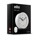 Braun BC12W Beyaz Klasik Analog Alarmlı Masa Saati