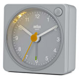 Braun BC02XG Gri Klasik Seyahat Analog Alarmlı Masa Saati
