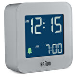 Braun BC08G Gri Klasik Seyahat Dijital Alarmlı Masa Saati