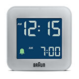 Braun BC08G Gri Klasik Seyahat Dijital Alarmlı Masa Saati