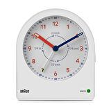 Braun BC22TW Beyaz Time Teachers Analog Alarmlı Masa Saati