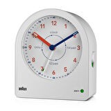 Braun BC22TW Beyaz Time Teachers Analog Alarmlı Masa Saati