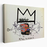 Jean Michel Basquiat'in Kral Alphonso İsimli Eseri Kanvas Tablo-5015