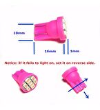 2 Adet 8 Ledli T10 Pembe Renk