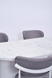 Bohem Polo Lak Panel Yemek Masa Sandalye Takımı 90x170
