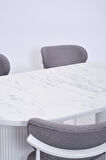 Bohem Polo Lak Panel Yemek Masa Sandalye Takımı 90x170
