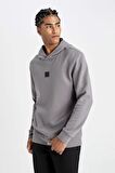 DeFactoFit Standart Fit Kapüşonlu Sporcu Sweatshirt D0925AX24AUGR211