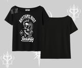 Kayık Yaka Tshirt Rhythms Riot Vintage Rockabilly Skull Street Aesthetic