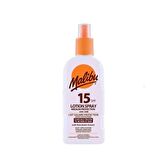 Malibu Güneş Koruyucu Bronzlaştırıcı Katı Yağ SPF15 200ML + Güneş Koruyucu Sprey SPF15 200ML 2Li Set