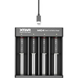 Xtar Mc4s - Taşınabilir 18650, 26650,  Li-Ion Ni-Mh Pil Şarj Cihazı / 4lü
