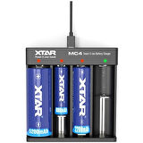 Xtar Mc4s - Taşınabilir 18650, 26650,  Li-Ion Ni-Mh Pil Şarj Cihazı / 4lü
