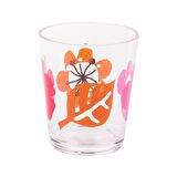 KALEMLİK KIRMIZI PAPATYA DESENLİ OFİS GERECİ 8X8X9CM 350ML