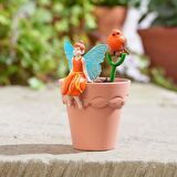 Mini Peri Saksısı Turuncu