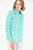 Kadın Mint Uzun Kollu Gömlek 50263742-VR090