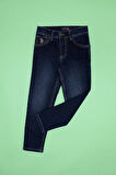 Kız Çocuk Mavi Jean Pantolon 50266553-DN0022